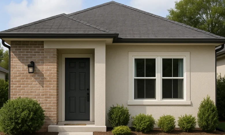 Conhecendo a planta de uma casa com 2 quartos e cozinha americana